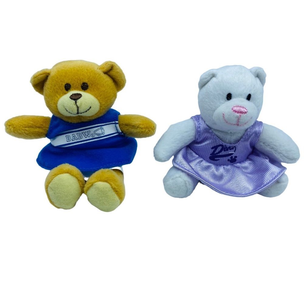 Build-A-Bear Cuddly Teddy & Read Teddy Happy Meal Mini Bears McDonald's Lot of 2